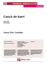 Cançó de barri-Cançoner (separate PDF pieces)-Music Schools and Conservatoires Elementary Level-Scores Elementary