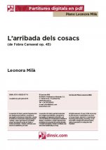 L’arribada dels cosacs, Carnaval op. 43-Col·lecció Piano Leonora Milà (separate PDF pieces)-Music Schools and Conservatoires Advanced Level-Scores Advanced
