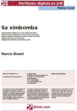 Sa ximbomba-Música coral catalana (piezas sueltas en pdf)-Partituras Intermedio