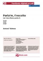 Parla'm, t'escolto-Música petita (separate PDF pieces)-Music Schools and Conservatoires Intermediate Level-Scores Intermediate