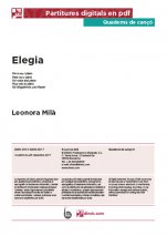 Elegia-Quaderns de cançó (peces soltes en pdf)-Music Schools and Conservatoires Advanced Level-Scores Advanced