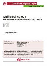 Soliloqui núm. 1-Instrumental Music (separate PDF pieces)-Scores Advanced