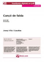 Cançó de falda-Cançoner (canciones sueltas en pdf)-Escuelas de Música i Conservatorios Grado Elemental-Partituras Básico
