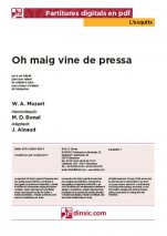 Oh maig vine de pressa-L'Esquitx (separate PDF pieces)-Music Schools and Conservatoires Elementary Level-Scores Elementary