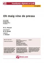 Oh maig vine de pressa-L'Esquitx (peces soltes en pdf)-Escoles de Música i Conservatoris Grau Elemental-Partitures Bàsic