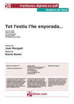 Tot l’estiu l’he enyorada…-Quaderns de cançó (peces soltes en pdf)-Escoles de Música i Conservatoris Grau Superior-Partitures Avançat