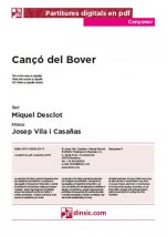 Cançó del Bover-Cançoner (cançons soltes en pdf)-Partitures Bàsic