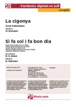 La cigonya - Si fa sol i fa bon dia-L'Esquitx (separate PDF pieces)-Music Schools and Conservatoires Elementary Level-Scores Elementary