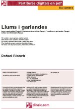 Llums i garlandes-Da Camera (piezas sueltas en pdf)-Partituras Básico