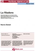 La filadora-Música coral catalana (piezas sueltas en pdf)-Partituras Intermedio