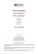Tres preludis en homenatge a Chopin-Música instrumental (publicació en pdf)-Partitures Avançat
