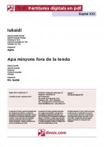 Iukaidí - Apa minyons fora de la tenda-Esplai XXI (peces soltes en pdf)-Partituras Básico