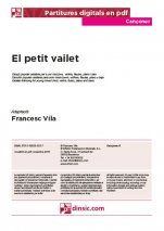 El petit vailet-Cançoner (canciones sueltas en pdf)-Partituras Intermedio