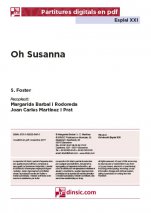 Oh Susanna-Esplai XXI (peces soltes en pdf)-Escuelas de Música i Conservatorios Grado Elemental-La música en la educación general Educació Primària-La música en la educación general Educación Secundaria-Partituras Básico