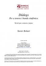 Diàlegs-Música para instrumentos de cobla (publicación en pdf)-Música Tradicional Catalunya