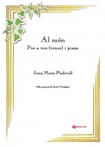 Al món per a tenor i piano-Quaderns de cançó (publicació en paper)-Escuelas de Música i Conservatorios Grado Superior-Partituras Avanzado