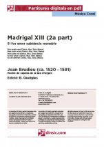 Madrigal XIII (2a part)-Música coral catalana (piezas sueltas en pdf)-Partituras Intermedio