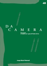 Da Camera 48: Onze peces arranjades per a grup de flautes de bec-Da Camera (publicació en paper)-Partitures Avançat