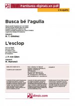 Busca bé l'agulla - L'esclop-L'Esquitx (peces soltes en pdf)-Escoles de Música i Conservatoris Grau Elemental-Partitures Bàsic