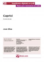 Caprici-Música per a instruments de cobla (publicació en pdf)-Partitures Avançat-Música Tradicional Catalunya
