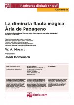 La diminuta flauta màgica Ària de Papageno-Da Camera (piezas sueltas en pdf)-Partituras Básico
