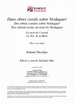 Two Choral Works on Texts by Verdaguer-Música coral catalana (digital PDF copy)-Scores Intermediate