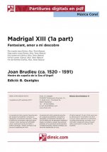 Madrigal XIII (1a part)-Música coral catalana (piezas sueltas en pdf)-Partituras Intermedio