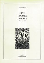 Cinco poemas corales-Música coral catalana (publicación en papel)-Partituras Intermedio