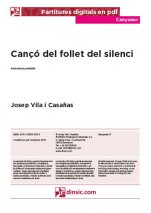 Cançó del follet del silenci-Cançoner (separate PDF pieces)-Music Schools and Conservatoires Elementary Level-Scores Elementary