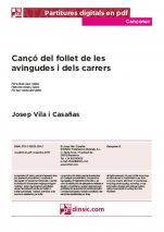 Cançó del follet de les avingudes i dels carrers-Cançoner (canciones sueltas en pdf)-Escuelas de Música i Conservatorios Grado Elemental-Partituras Básico