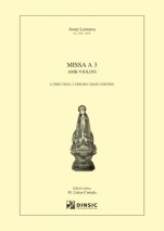 Misa a tres voces con violines y acompañamiento-Música coral catalana (publicación en papel)-Partituras Intermedio