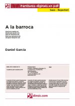 A la barroca-Saxo Repertoire (separate PDF pieces)-Scores Elementary
