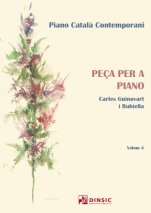 Peça per a piano-Piano català contemporani-Partituras Avanzado