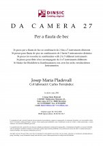 Da Camera 27-Da Camera (publicació en pdf)-Partitures Bàsic