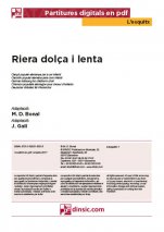 Riera dolça i lenta-L'Esquitx (piezas sueltas en pdf)-Escuelas de Música i Conservatorios Grado Elemental-Partituras Básico