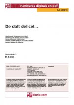 Dalt del cel...-L'Esquitx (separate PDF pieces)-Music Schools and Conservatoires Elementary Level-Scores Elementary