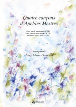 Quatre cançons d'Apel·les Mestres: for mixed voices choir-Música vocal (paper copy)-Music Schools and Conservatoires Intermediate Level-Scores Intermediate