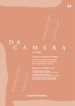 Da Camera 41: música para relojes adaptada para flauta de pico-Da Camera (publicación en papel)-Escuelas de Música i Conservatorios Grado Superior