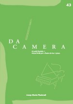 Da Camera 43: El petit flautista 1. Peces fàcils per a flauta de bec i piano-Da Camera (paper copy)-Music Schools and Conservatoires Advanced Level-Musicography-Musical Pedagogy-University Level
