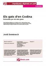 Els gats d'en Codina-Cançoner (separate PDF pieces)-Music Schools and Conservatoires Elementary Level-Scores Elementary