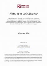 Noia si et vols divertir-Música vocal (digital PDF copy)-Scores Elementary