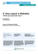 Cançó a Mahalta V (Hi ha un esclat de rosa)-Quaderns de cançó (peces soltes en pdf)-Escoles de Música i Conservatoris Grau Mitjà-Partitures Intermig