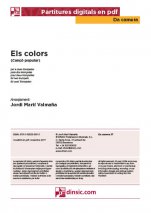 Els colors-Da Camera (piezas sueltas en pdf)-Escuelas de Música i Conservatorios Grado Elemental-Partituras Básico