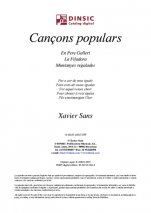 Cançons populars-Música vocal (publicació en pdf)-Partitures Intermig