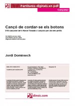 Cançó de cordar-se els botons-Cançoner (canciones sueltas en pdf)-Escuelas de Música i Conservatorios Grado Elemental-Partituras Básico