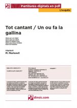 Tot cantant - Un ou fa la gallina-L'Esquitx (separate PDF pieces)-Music Schools and Conservatoires Elementary Level-Scores Elementary