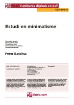 Estudi en minimalisme-Da Camera (piezas sueltas en pdf)-Partituras Básico