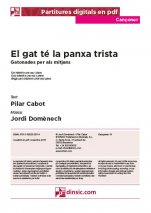 El gat té la panxa trista-Cançoner (canciones sueltas en pdf)-Escuelas de Música i Conservatorios Grado Elemental-Partituras Básico